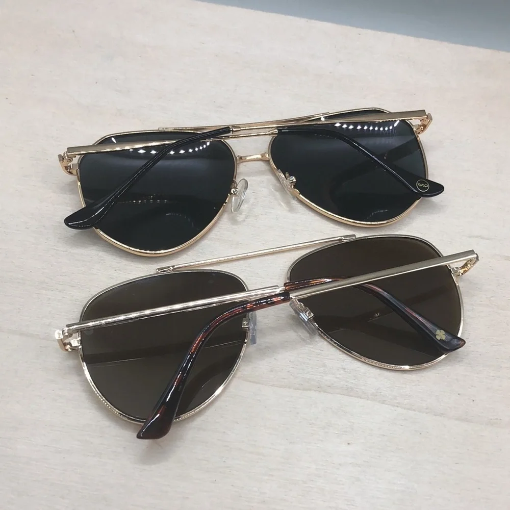 Aviator sunglasses bundle Wear me Pro WMP Eyewear Ramsey and Lucky Brand lot 2